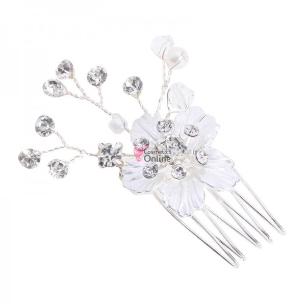 Accesoriu modern pentru decor par CA051 cu Cristale si perle